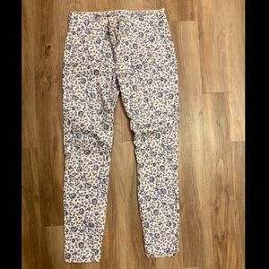 Madewell floral denim pants